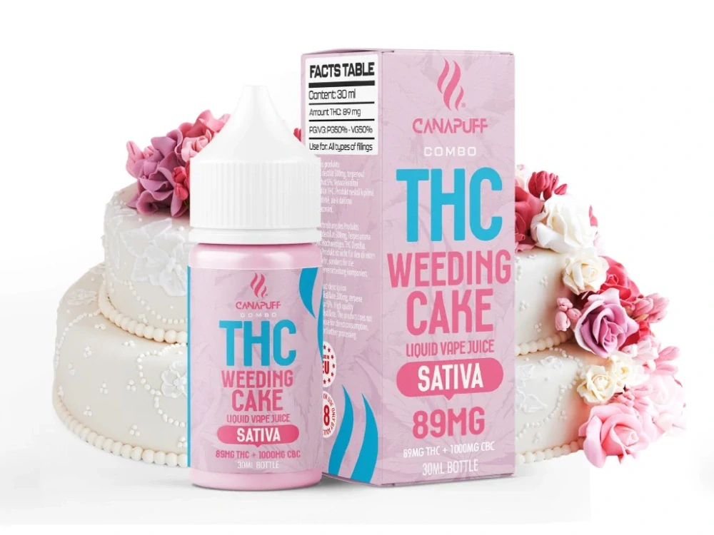 CanaPuff THC/1000mg CBC – Weeding Cake 89mg THC – Liquid, 30 ml
