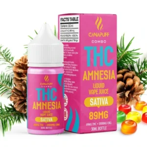 CanaPuff THC/2000mg CBD – Amnesia 89mg THC – Liquid, 30 ml